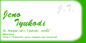 jeno tyukodi business card